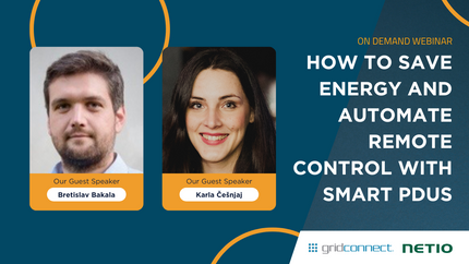 Webinar : How to Save Energy and Automate Remote Control with Smart PDUs