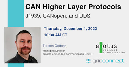 Webinar: CAN Higher Layer Protocols - J1939, CANopen, UDS