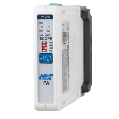 ComBricks PROFIBUS PA Coupler Module side view, Anybus Diagnostics, MPN: 101-201610