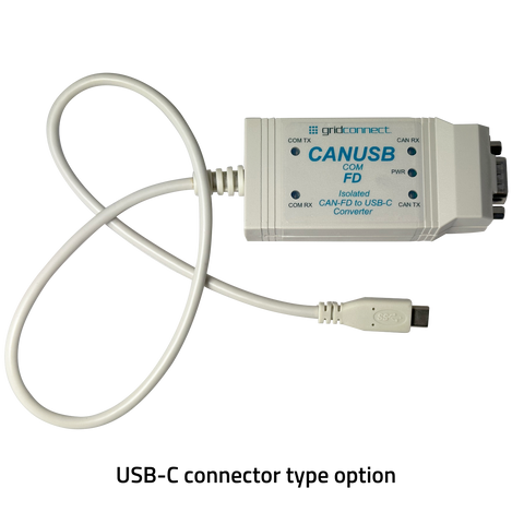 CANUSB COM FD Isolated CAN FD to USB-C converter.