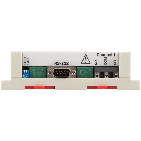 Other side of the HWG IP Watchdog2 Industrial device showing RS-232 Port and Channel 1 connections.