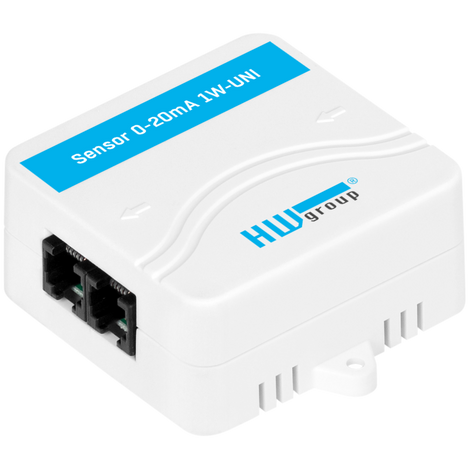 Sensor 0-20mA 1W-UNI shows top and right side ( 2 ports)