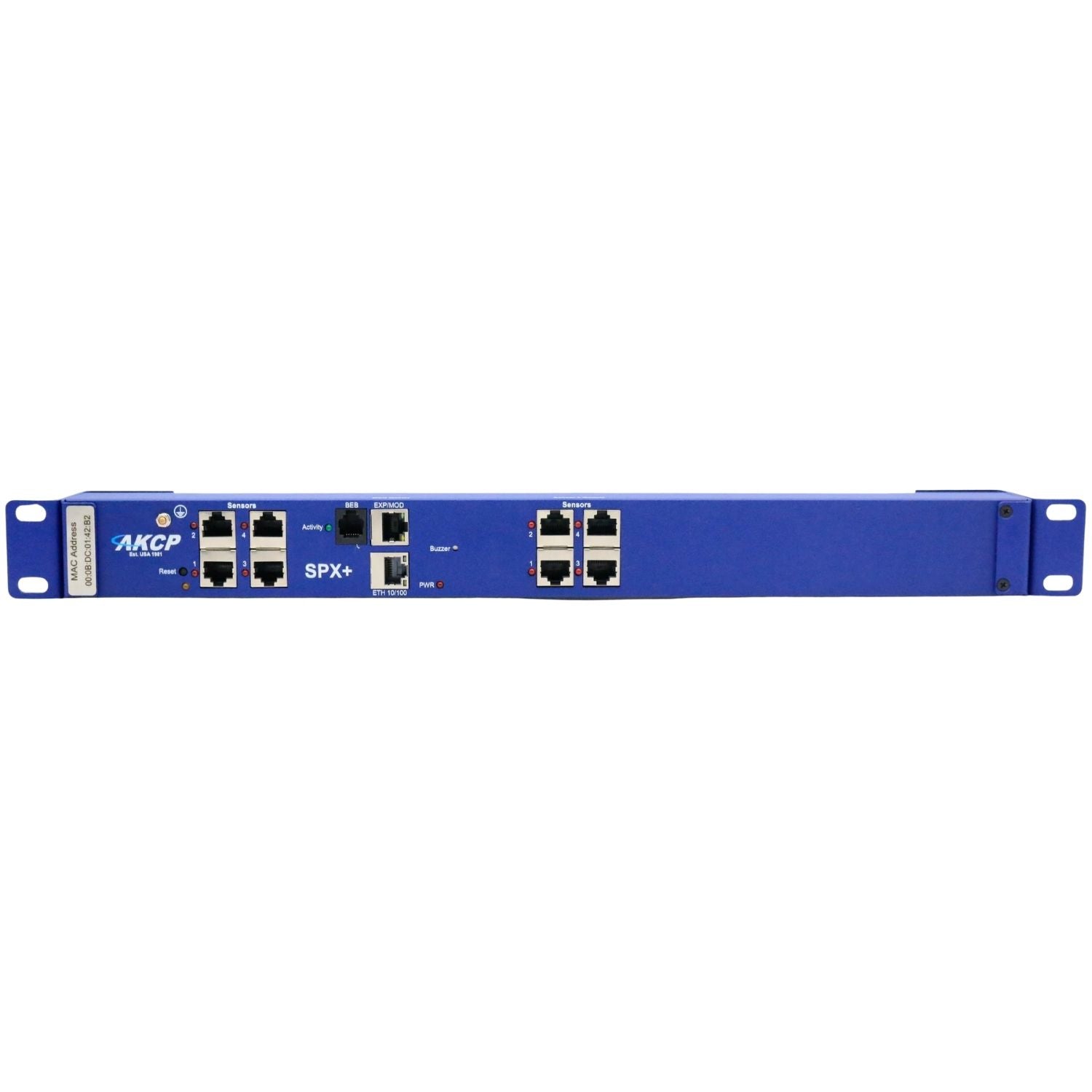AKCP SPX8 sensorProbeX+ | 8-Port SNMP Environmental Monitor – Grid