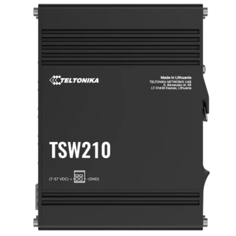 Top view of the TSW210 Ethernet switch