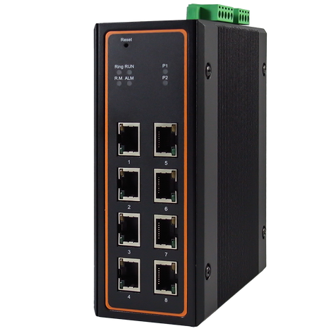 ATOP EHG7508 - 8-Port Industrial Managed Gigabit Switches, Profinet certified