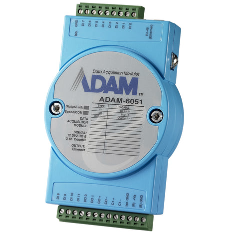Adam 6051 -16 Channel Digital I/O Modbus TCP Module with 2-ch Counter