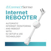 An image of the rebooter along with a summary of what it does: Automatic internet monitoring and reboot with easy setup and use technology