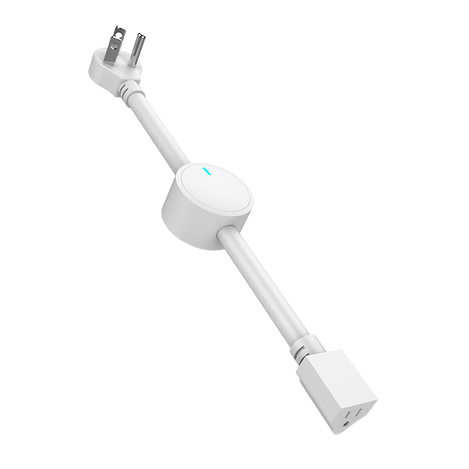 Another view of the rebooter. But this time showing the green indicator light being on in the middle of the cord