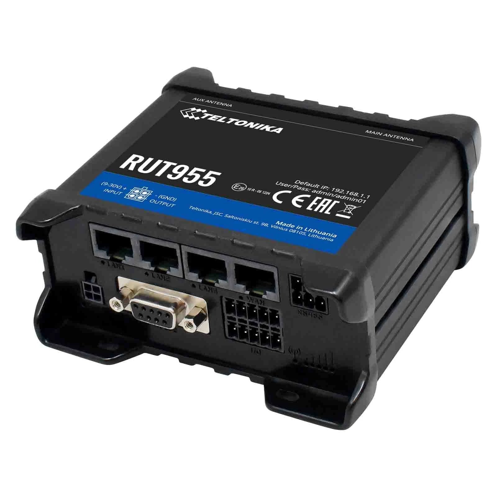 Router Industriale Teltonika RUTM55 5G – Dual SIM, ESIM, Velocità 3.4 Gbps, Interfacce Seriali E I/O