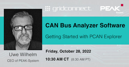 Webinar: Oct. 28, 2022 CAN Bus Analyzer Software - Getting Started with PCAN Explorer