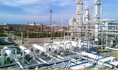 large, industrial plant