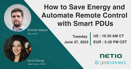 Webinar : How to Save Energy and Automate Remote Control with Smart PDUs