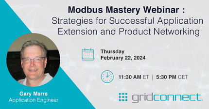 Webinar : Modbus Mastery - Strategies for Successful Application Extension and Product Networking