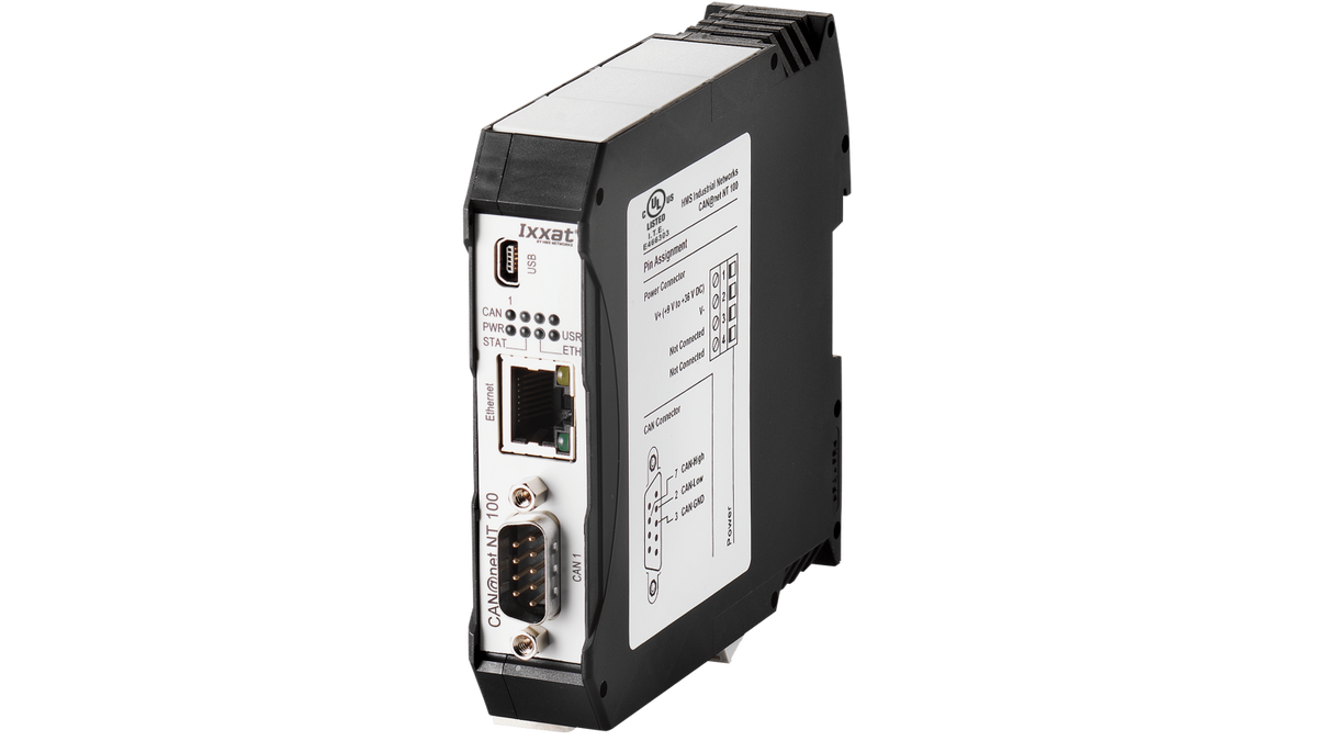 Ixxat CAN@net NT 100 - CAN to Ethernet Bridge with MQTT – Grid Connect