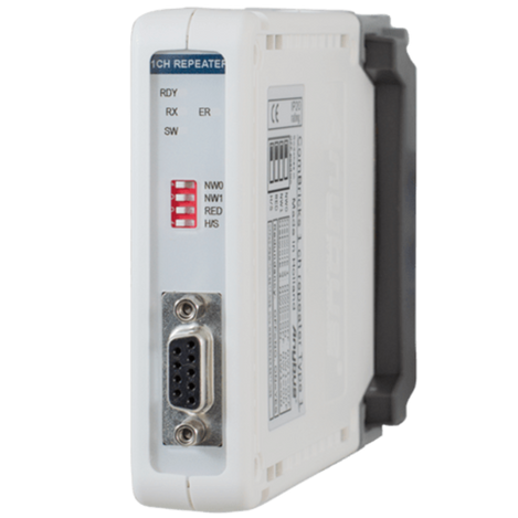 ComBricks 1 Channel Repeater Module side view, Anybus Diagnostics, MPN: 101-201101