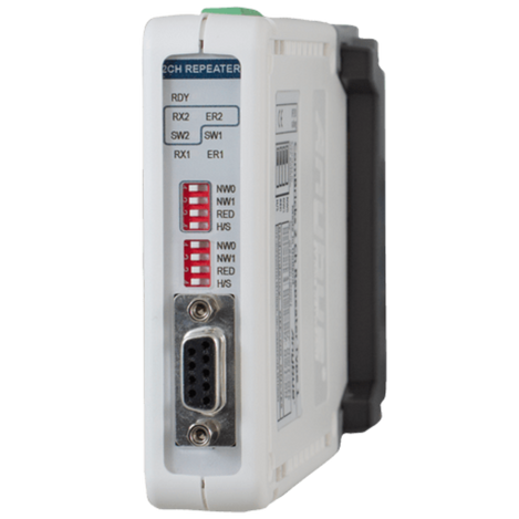 ComBricks 2 Channel Repeater Module side view, Anybus Diagnostics,  MPN: 101-201102