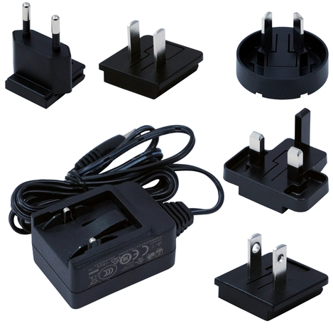 9VDC 660mA Universal Wall Power Supply - adapters for EU, US, AU, UK, CN