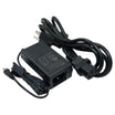 power adapter with locking barrel jack and a US power cable