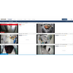 A screenshot of a video surveillance dashboard interface showing multiple camera feeds and status panels under the Quickline brand.