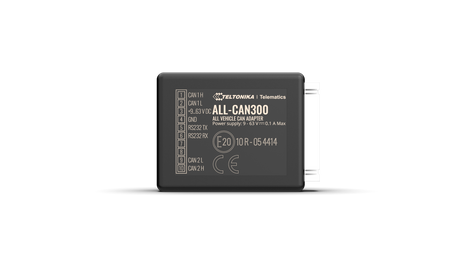 Front view of the Telitonika Telematics ALL-CAN300 ALL vehicle CAN adapter