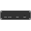 Side panel of the BAT120  has LEDs for in power, out power, power, and an on/off switch.