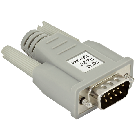 CAN termination is equipped with a D-Sub 9 connector and a 120 Ohm resistor.
