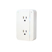 ConnectSense Smart Outlet 2 has 2 outlets and an USB port on the side. Device controls and monitors power usage in home.