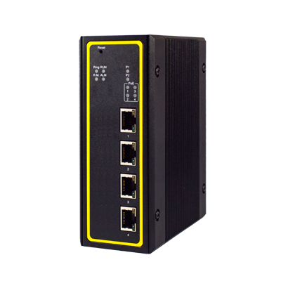 EHG7604 - 4 Port Managed Gigabit PoE Switch, PROFINET certified