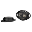 Black rounded sensor with 2 holes for mounting with white labeling Teltonika Telematics EYE BEACON.