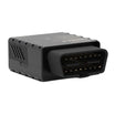 Side view of black Teltonika FMM00A device showing connector