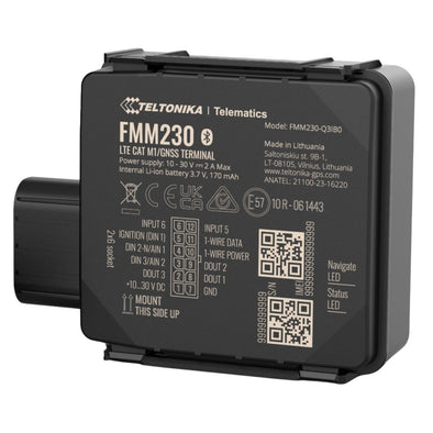 FMM230 4G Cat M1 Water Resistant Tracker with I/O