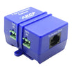 AKCP 5 Dry Contact Sensor module with green terminal connectors and an RJ45 port