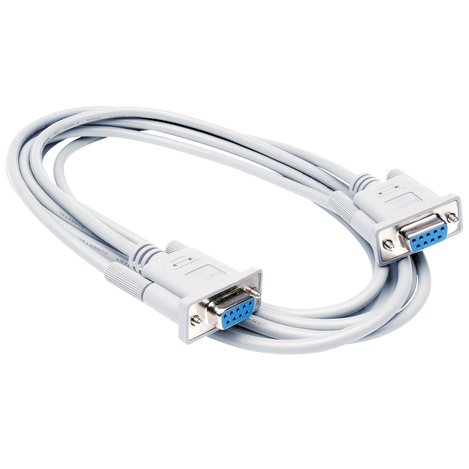 LapLink cable image, 2m able length with a DB9 female connector on each end.