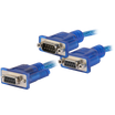 CAN Y-cable, D-Sub female plug to 1 D-Sub female & 1 D-Sub male plug