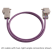 PROFIBUS Cable with two right angle connectors