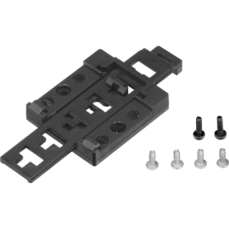 DIN Rail box set has mounting plate and  6 screws.