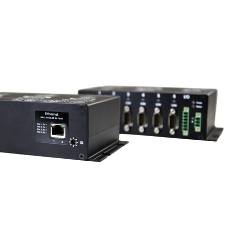 PCAN Router Pro FD - 6 Channels with Ethernet back and front view in one