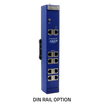 DIN Rail option for the 8 port expansion unit for AKCP securityProbes 5E.