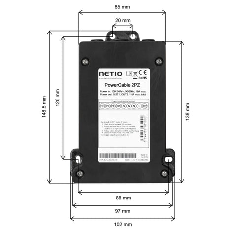NETIO PowerCable Flat Power Distribution Unit