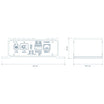 PAE-Media Converter dimensions: 145 x 68.5 x 46 mm