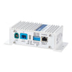 PEAK PAE-Media Converter IPEH-101101 front panel with H-MTD and MATEnet automotive Ethernet ports, LEDs, DIP switches, and RJ45 port