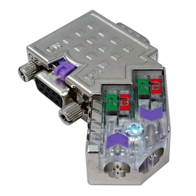 PROFIBUS Connector 45 degree bend with Diagnostics