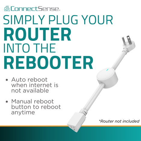 connect to your router for automatic or manual rebooting