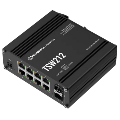 TSW212 Managed Switch, Ethernet & Fiber Optic Ports, PROFINET Certified
