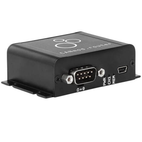 CANmod.router lets you receive/transmit CAN data (Classical or FD) from/to 4 isolated secondary CAN buses via 1 primary CAN bus (or USB).