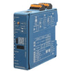 Unigate Falcon is a blue industrial electronic module with orange terminal blocks on top