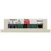 Side view of the HWG IP Watchdog2 Industrial device showing Channel 2 connection, Power connection and Ethernet.