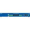 The side view has Power out, 4 DI, 4 1-Wire /1-Wire UNI ports, 1 RS-485 port , 1 WLD port, LED  Status , Ehternet port, and power connector.