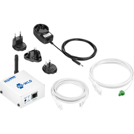 SD-WLD package contents hardware is power supply SD-WLD device ,  connection cable and sensing cable.