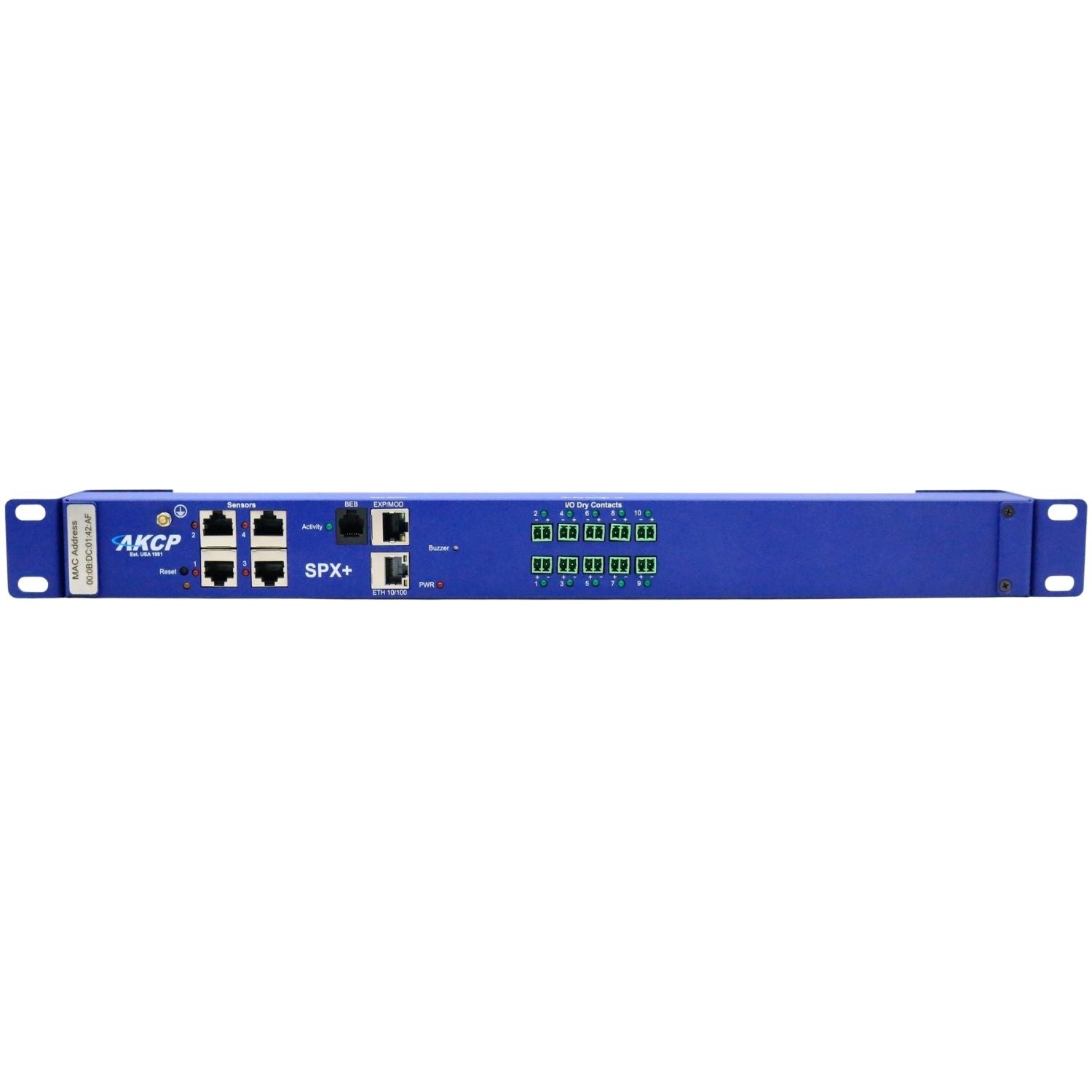 【新品未使用】Sorm'86 KINISENDEEE ボーダートップス ブルー SPX4-X10 - sensorProbeX+ | AKCP Environmental Sensor Hub – Grid